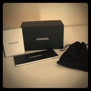 Chanel sunglasses box and dust cover- authentic
